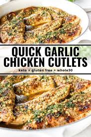 Quick Garlic Chicken Cutlets Recipe In 2020 Chicken Cutlet Recipes Chicken Cutlets Cutlets Recipes