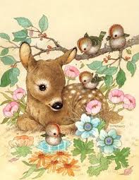 Kies de leukste tekeningen in kleur op nummer. Deer Vintage Vintage Illustraties Illustratie Dieren Dieren Kleurplaten