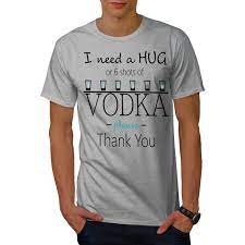 Brand clothing polo shirt solid casual polo homme for men tee shirt tops high quality cotton slim fit 102tcg accpet custom. Wellcoda Hug Or Vodka Mens T Shirt Funny Quote Graphic Design Printed Tee Ebay