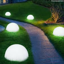 Sie können direkt auf dem boden im gartenteich kugeln und strahler einsetzen. 4x Led Solar Aussen Garten Boden Wand Halbkugel Leuchte Hof Weg Lampe Terrasse Ebay