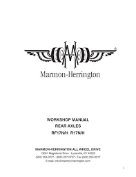 The forward area air defense command and control (faad c2) system integrates the sensors the u.s. Workshop Manual Rear Axles Rf17n H R17n H Marmon Herrington
