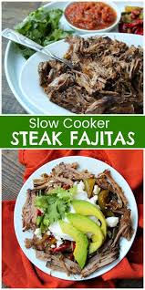Slow Cooker Steak Fajitas Recipe From Recipeboy Com Slow Cooker Slowcooker Steak Beef Fajitas Recipe Slow Cooker Steak Fajita Recipe Steak Fajita Recipe