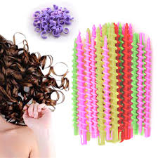 Wet hair that dries wrapped in hair rags will hold curl much longer than hair that was partially dry when wrapped. Buy 50 Pack Plastic Spiral Hair Perm Rod Hairdressing Spiral Hair Perm Rod Hair Styling Spiral Perm Rod Spiral Curling Perm Rod For Women Girls Online In Indonesia B07zgbc5b9