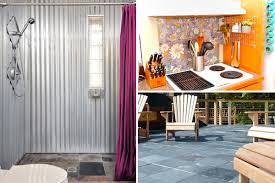 Corrugated metal shower walls diy. Groutless Tile No Grout Tile Groutless Backsplash