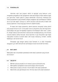 Sm imtiaz yt besut, terengganusekolah berprestasi tinggi. Contoh Kertas Kerja Internship