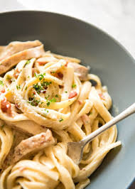 Creamy Chicken And Bacon Pasta Recipe Bacon Pasta Creamy Chicken Creamy Chicken Spaghetti Recipe