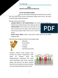 Tentunya bukan dukun peramal, melainkan tekni untuk meramalkan/ forecast suatu data deret waktu/ time series. Contoh Soal Dan Jawaban Peramalan Penjualan Metode Moving Average Peranti Guru