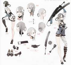 Kaine nier fashion souls neir automata darkest dungeon anime art fantasy female fighter game concept art cybergoth comic games. Pin On Referens