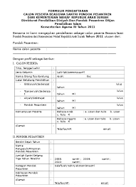 Formulir pendaftaran adalah lembaran formulir yang diberikan untuk diisi calon siswa atau anak didik baru yang akan menempuh pendidikan di sebuah lembaga paud. A 3 1 Formulir Pendaftaran Paud Tk Kb