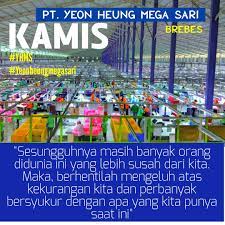 Lowongan kerja garmen kersana brebes / lowongan kerja non pegawai negeri sipil (pns) di rsud kab. Pt Yeon Heung Mega Sari Posts Facebook