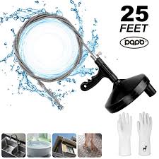 Check spelling or type a new query. Upgraded Pqpb Plumbing Snake Drain Auger 25 Feet For Removing Sink Clog Bathtub Drain Bathroom Sink Kitchen And Shower Buy Online In Botswana At Botswana Desertcart Com Productid 206131497