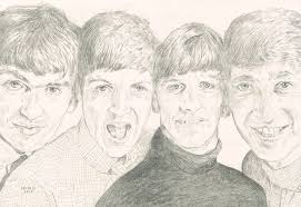The Beatles Drawing By Dennis Larson