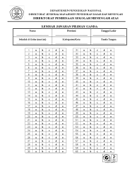 Check spelling or type a new query. Lembar Jawaban Pilihan Ganda