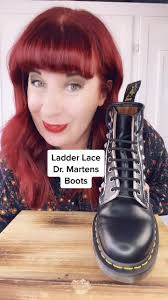 Ladder Lace Dr. Martens Boots #fashionstylist #tipsandtricks #drmartens  #drmartensstyle #boots #stylehack #stylehacks #drmartenshacks #howto