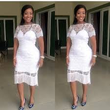 Wow This Is Lovely White Lace Aso Ebi Styles Lace Gown Styles Lace White Dress Lace Dress Styles With deep jewel colors and autumnal prints, these fall wedding guest dresses will have you ready for any upcoming fall wedding! lovely white lace aso ebi styles