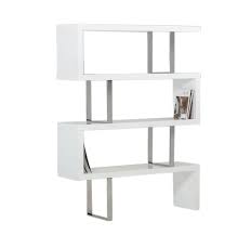 The set includes 3 white shelves with different sizes, 9, 12 and 20. Modrest Maze Modern White High Gloss Bookcase By Vig Furniture
