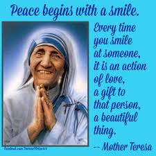 Peace Begins With A Smile Mother Teresa Cool Words Good Morning Quotes Morning Inspiration