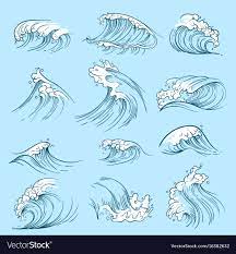 Even waves can be visualized in terms of basic shapes and for. How To Draw Waves In Water Drawing For Kids