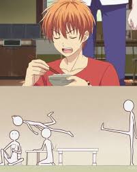 Fruits Basket Instagram Da Paylasimda Bulundu When You Re Talking Bad About Someone And They Re Behind Fruits Basket Anime Fruits Basket Manga Fruits Basket