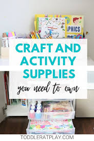 › craft room inventory list. Supplies For Quick Crafts And Activities Toddler At Play