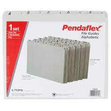Pendaflex 13561 end tab vinyl outguides, bottom tab printed out, 2. Pendaflex Pfx Pn925 Recycled Pressboard A Z Top Tab File Guide Letter