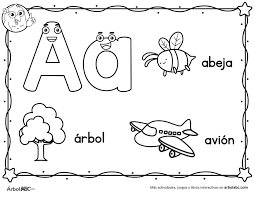 Letra A Para Colorear Arbol Abc Actividades De Letras Ensenanza De Las Letras Letras Del Abecedario