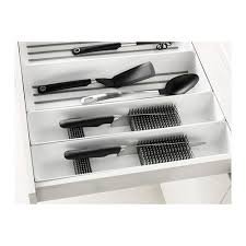 Variera Range Couteaux Pour Tiroir Brillant Blanc Ikea Kitchen Drawer Dividers Kitchen Drawers Kitchen Models