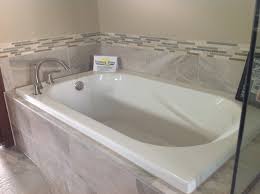 Drop In Tub With Gray Tile Drop In Tub Tile Tub Surround Tub Remodel