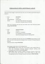 Contoh Surat Kontrak Les Privat