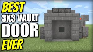 Minecraft Bedrock Best 3x3 Vault Door Ever Tutorial Ps4 Mcpe Xbox Windows Switch Youtube How to make a fully functioning vault door with redstone in minecraft 1.16.1!! minecraft bedrock best 3x3 vault door ever tutorial ps4 mcpe xbox windows switch