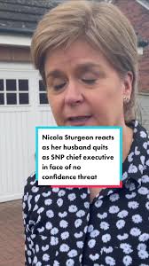 #nicolasturgeon speaks to #skynews after her #husband #petermurrell #quit  as #SNP #chiefexecutive following a damaging secrecy row 🟡🔗 Link in bio