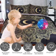 1x duvet cover 173cmx218cm 2xpillow case 51 cmx 66cm full: Mandala Star Moon Bed Linen Super Sale Now On Free Shipping