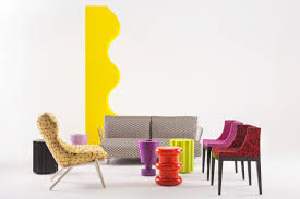 Designed by michele de lucchi in 1983 for memphis, italy. Mademoiselle Memphis By Sottsass Design Small Armchair Kartell Goes Sottsass Series In Polycarbonate With Upholstered Seat Realized With Different Fabrics Designed By Ettore Sottsass And Nathalie Du Pasquier Sediarreda Com
