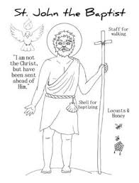 The birth of john the baptist foretold coloring pages. John The Baptist Activities Coloring And Papercrafts By Halos And Pencils