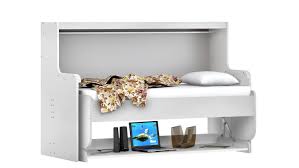 Mit passenden unterschränken lassen sich. Klappbett Funktionsbett Dakota Schreibtisch Schrank Weiss