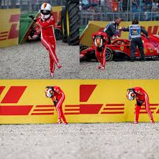Der spektakuläre wechsel des viermaligen weltmeisters zum britischen rennstall war platz fünf ist mit sicherheit ein guter, sagte vettel danach. Sebastian Vettel Photographed After His Crash Formula1
