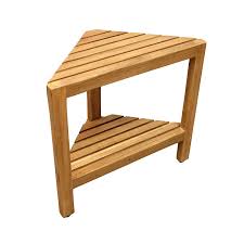 Especially if you use teak patio furniture for outdoor entertaining, where guests are bound to put cups and drinks on the newly refinished teak table! Amazon Com Asta Aris Solid Teak Indoor Outdoor Shower Bath Spa Corner Stool With Shelf Fully Assembled Tb 011a Industrial Scientific