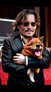 Johnny Depp's Adorable Pomeranian Moments