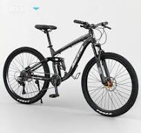 MU 26-Inch Road Bicycle, 24-Speed Bikes, Double Disc Brake, High Carbon  Steel Frame, Road Bicycle Racing,Black