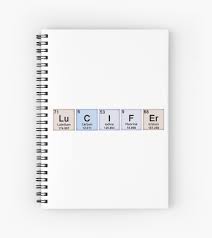 Lucifer Periodic Table Spiral Notebook By Arrowverseedit Redbubble Spiral Notebook Book Lovers Gifts Periodic Table S