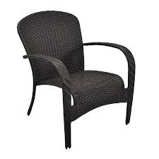 Style Selections Trevose Black Woven Stackable Metal Stationary Conversation Chair S With Woven Seat Lowes Com Wicker Bar Stools Patio Chairs Wicker Patio Chairs