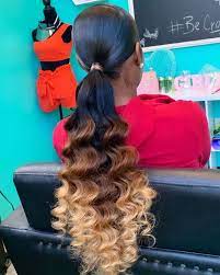 Image May Contain One Or More People And Indoor Hair Ponytail Styles Curly Hair Styles Hair Styles