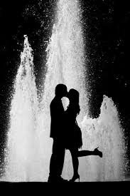 Great Backlit Black And White Couple Photo Black And White Couples Silhouette Photography White Couple