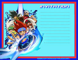 Hola Te Invitamos A Mi Gran Fiesta La Pasaremos Super Habra Wat Printable Birthday Invitations Birthday Party Invitations Free Beyblade Birthday Invitation
