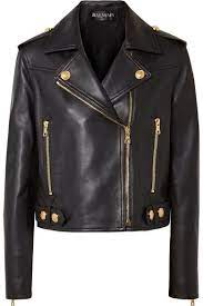 Balmain Leather Biker Jacket Jackets Men Fashion Black Leather Biker Jacket Mens Jackets
