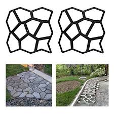 Hg 2x D I Y Pflasterform Gehweg Betonpflaster Giessform Garten Schablone Mit 9 Kammer 43 X 43 X 4cm Betonpflaster Gehweg Pflaster