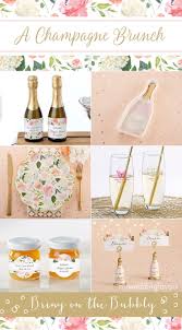 The Champagne Brunch Bridal Shower Collection Has Floral Decor And Butterfly Favors Surrou Champagne Brunch Bridal Shower Brunch Bridal Shower Decorations Pink