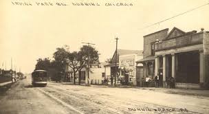 Looking East Down Irving Park Road Towards Narragansett The Dunning Post Office Is Shown On The Right Next To A Real Estate Office Narragansett Insane Asylum
