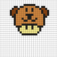 Mushroom Bear By X Ellachay X On Kandi Patterns Pixel Art Pattern Pixel Art Pixel Art Grid