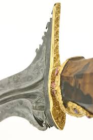 A Balinese Keris With Golden And Gemstone Decoration Balinese Balinese Tattoo Stone Gold